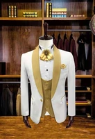 2020 3 pieces mens suits with pants slim fit wedding suits mentuxedo groom groomsman best man terno masculino jacket pant vest