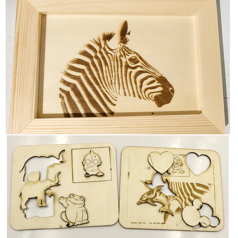 Лазерный гравировальный станок фотографический маленький для резки картона