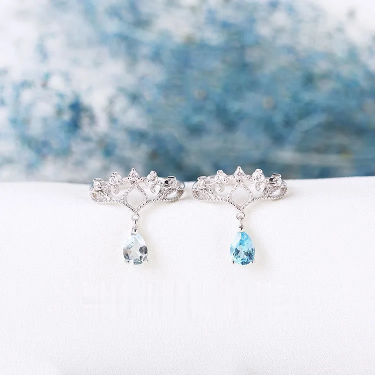

New original design princess crown diamond opening adjustable ring shines light luxury charm ladies silver jewelry