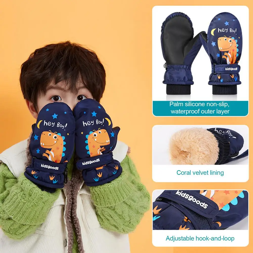 

Kids Skiing Ski Gloves Winter Warm Snowboard Glove Ultralight Waterproof Motorcycle Thermal Snow Gloves For Outdoor Sports