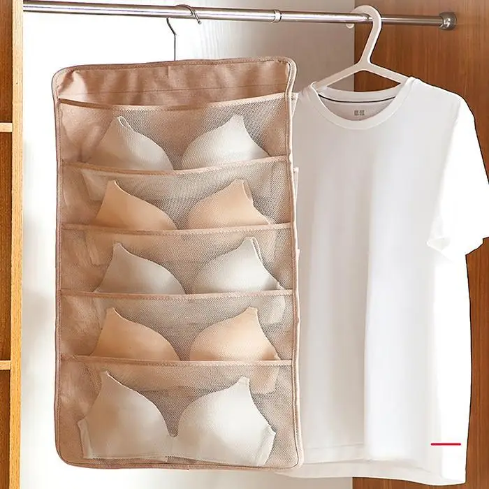Durable Double Side Hanging Underwear Storage Bag Wall Organizer | Дом и сад
