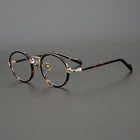 Очки для близорукости для мужчин и женщин, винтажная ацетатная оправа, роскошные Брендовые очки в круглой оправе по рецепту, в японском ретро-стиле