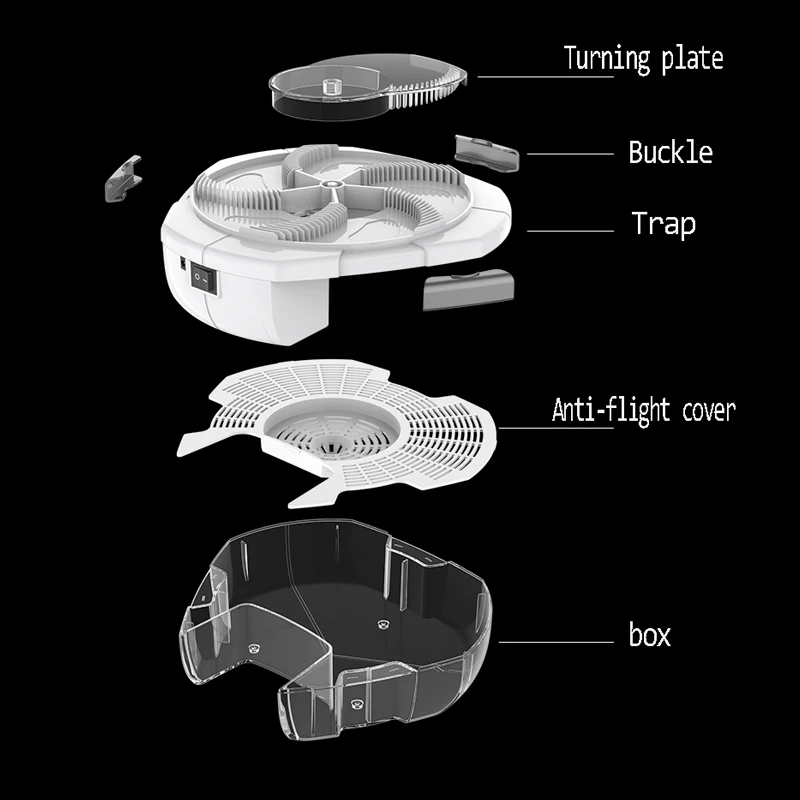 Домашний электрический ловушка для насекомых поворотный автоматический прибор