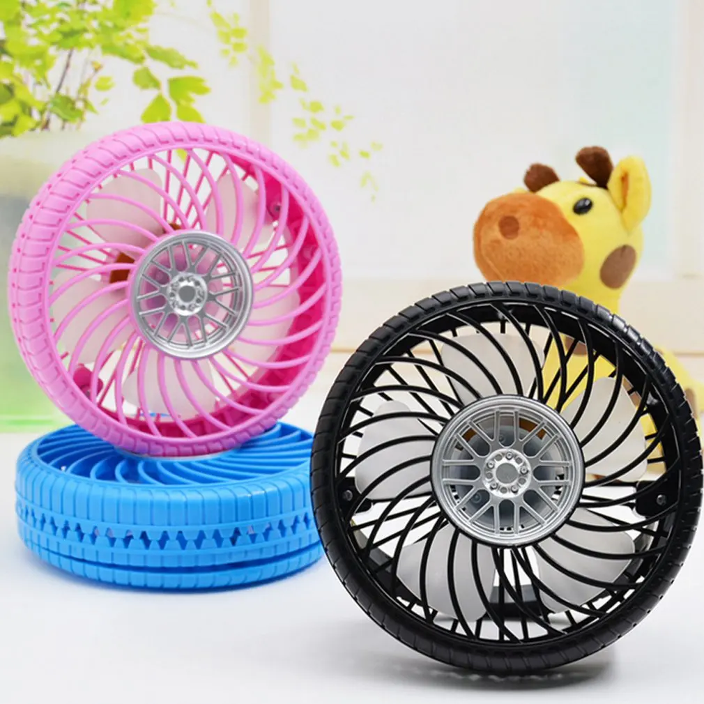 

Pratical USB Charging Mini Wheel Small Fan Office Desktop Fan Dormitory Simple Portable Creative Fan