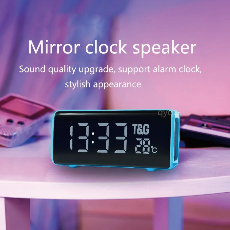 Светодиодный портативный Bluetooth колонки Беспроводная колонка fm радио сабвуфер