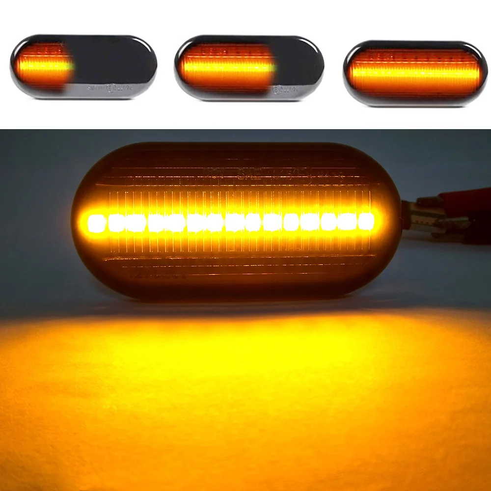 2 шт. желтый динамический маркер светильник светодиодный для Dacia Duster Dokker Lodgy Fender