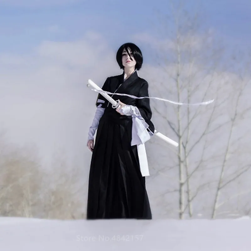 Аниме BLEACH Kurosaki Ichigo Косплей костюмы робы платье Хэллоуин восточные японские