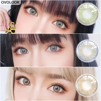 ovolook 2pcspair lenses colored eye lenses contact lenses for eyes wild beauty colored lenses for eyes