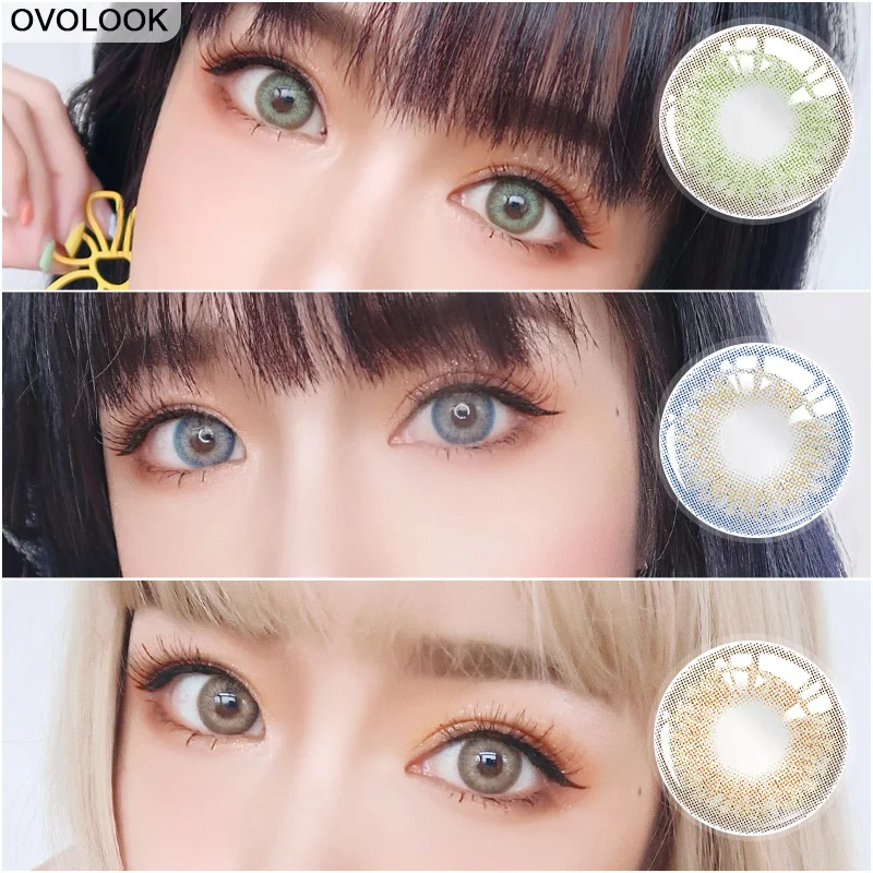 OVOLOOK 2 шт./пара линзы Цветной глазные контактные для глаз дикий Красота