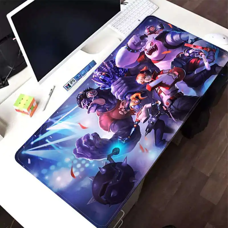 

MRGLZYLeague of Legends Mouse Pad LOL Large Lock Edge KDA E-sports Laptop Keyboard Integrated Desktop Pad Customized