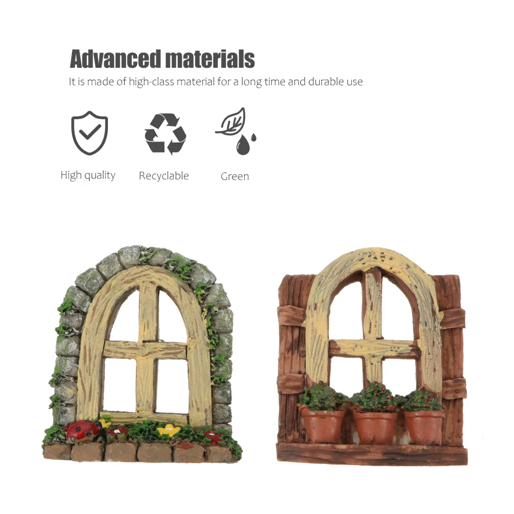 

2pcs Micro House DIY Model Artificial Landscape Ornament for Fish Tank Aquarium