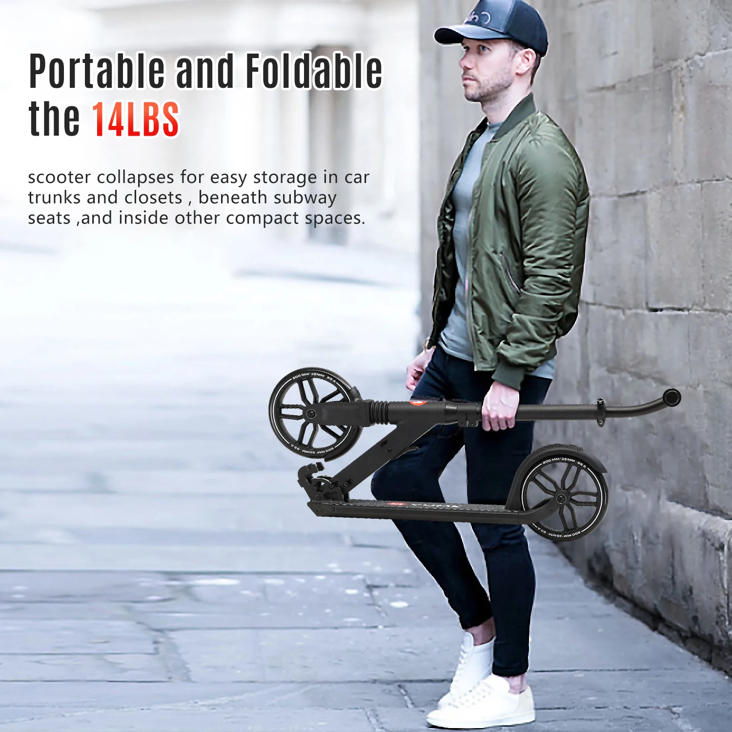 YUME A5 Детские скутеры взрослый самокат складной Портативный PU 2 колеса спорта