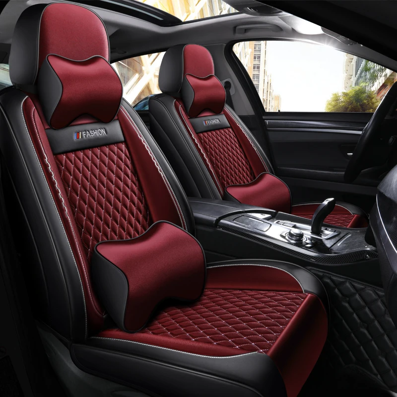 Чехол для автомобильного сиденья с полным покрытием чехлы из льняного волокна bmw