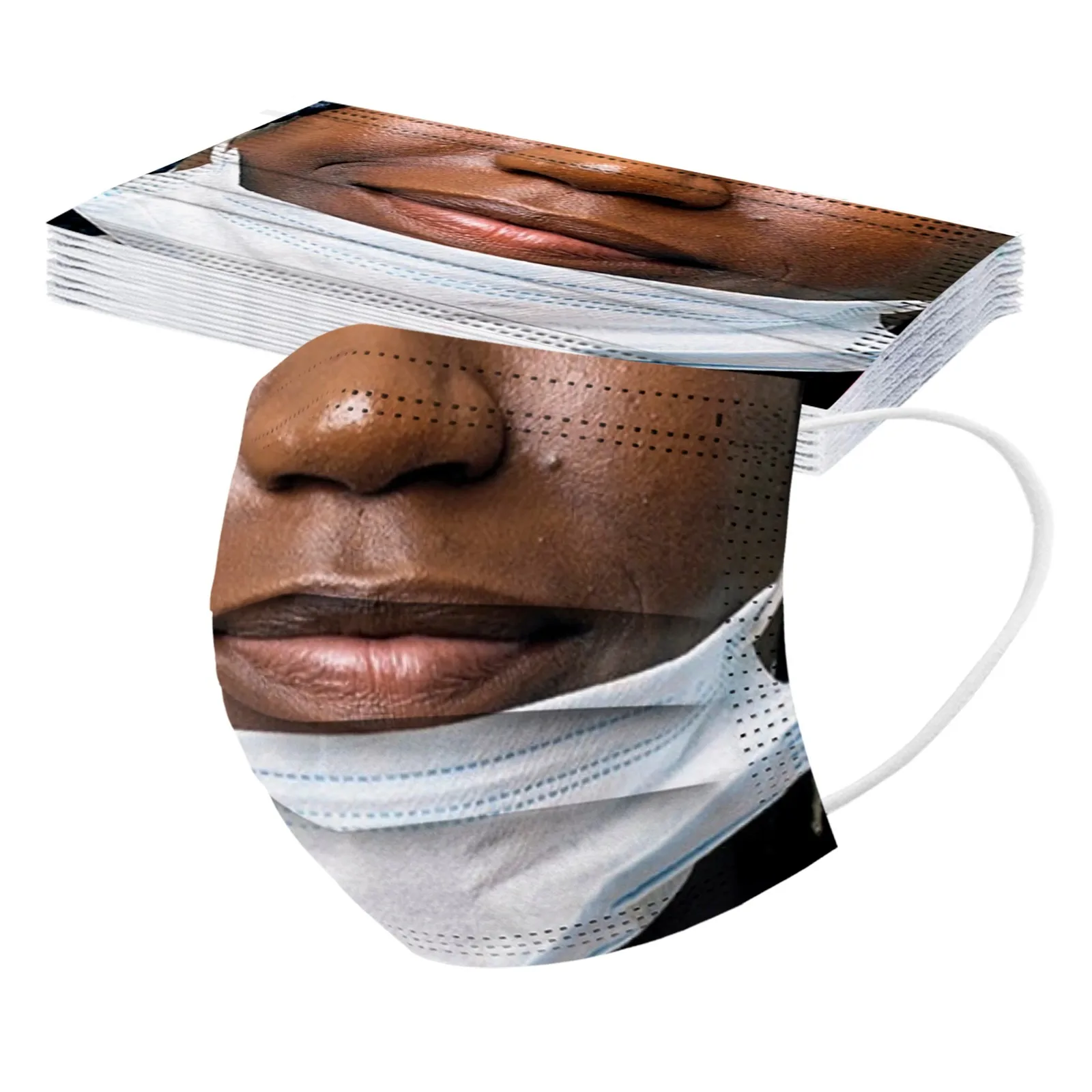 

1pc Windbreak Seamless Reusable Masks Adult Funny Printing Reuse Washable Cloth Face Mask Dustproof Protective Mascarillas Mask