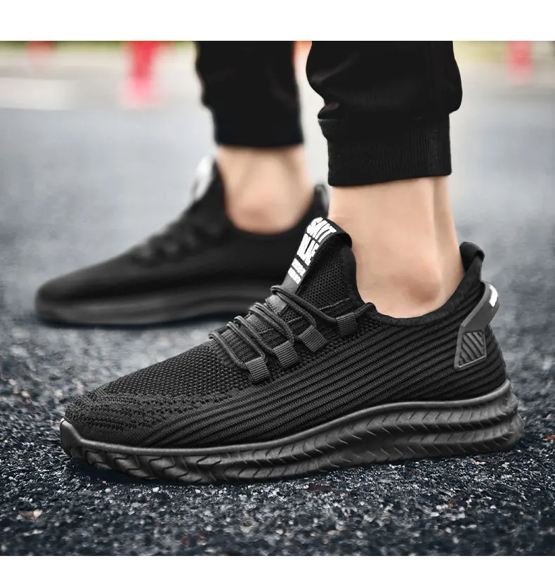 VESONAL, дышащие весенне-летние новые кроссовки Flyknit, мужская обувь, повседневная удобная мужская обувь, прогулочная обувь