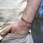 2 шт.компл. веревочный браслет из коровьей кожи для мужчин ручной работы чёрный и красный браслет на веревочке мужские Тибетские буддийские ювелирные изделия