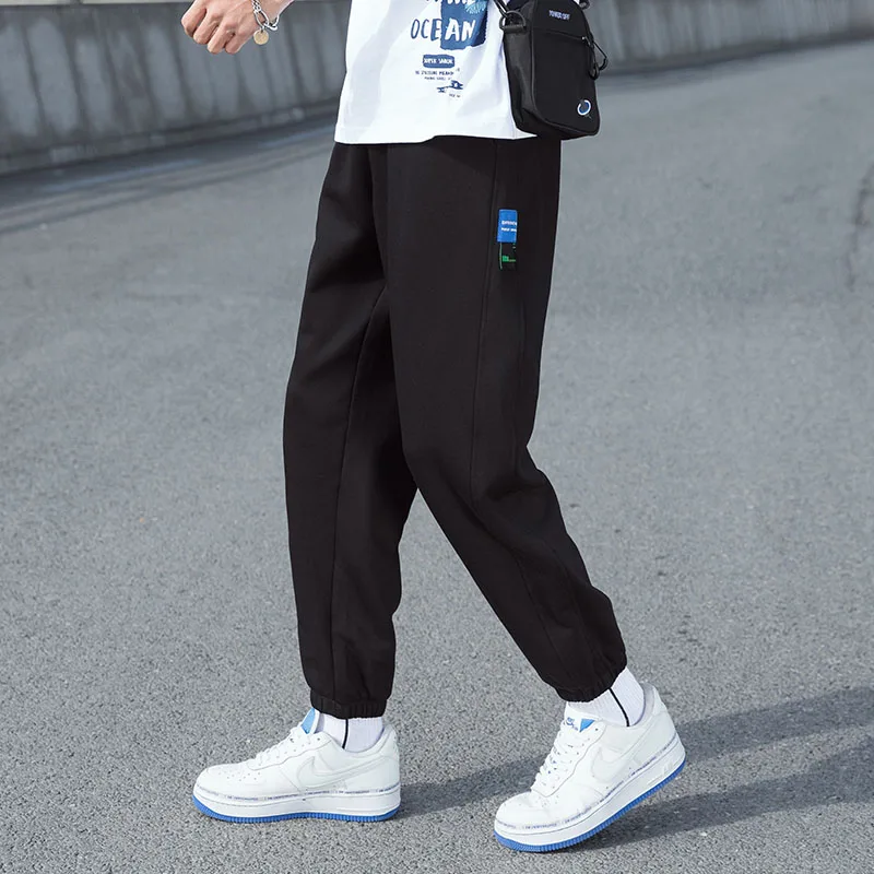 

Штаны для мужчин в Корейском стиле ног галстук Штаны, Штаны, повседневная, просторная, Гарлем-брюки Штаны, мужские спортивные штаны Штаны 81026