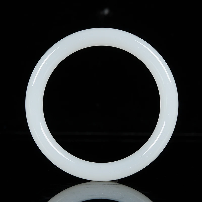 Подлинная натуральная Афганская белая Нефритовая браслет женский 53-64 мм