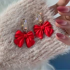 Exknl массивные большие серьги с бантом для женщин, для свадьбы, вечеринки, модные, корейские, 2021 ювелирные изделия, бижутерия