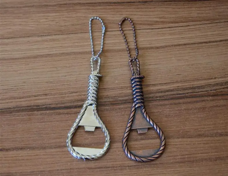 

100 шт./лот Быстрая доставка открывалка для бутылок в форме веревки брелок открывалка для пива новые подарки открывалки для пива инструменты ...