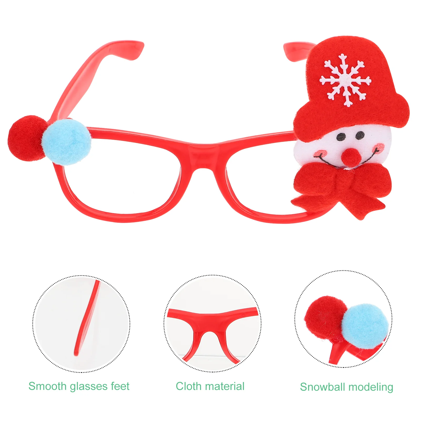 

5 пар очаровательных рождественских очков креативные праздвечерние чные реквизиты рождественские украшения