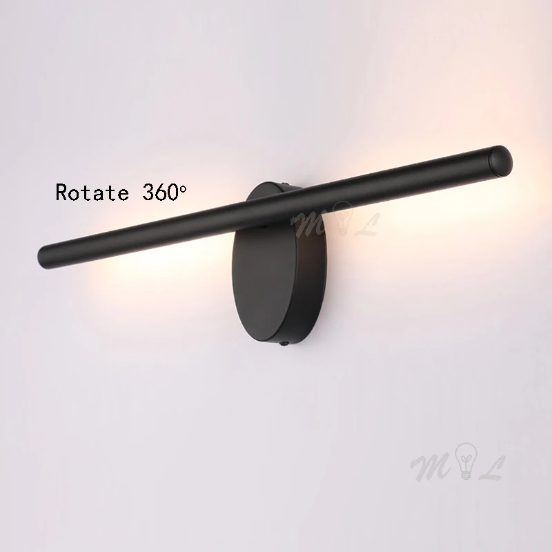 Светодиодная зеркальная передняя лампа современный минималистичный светильник