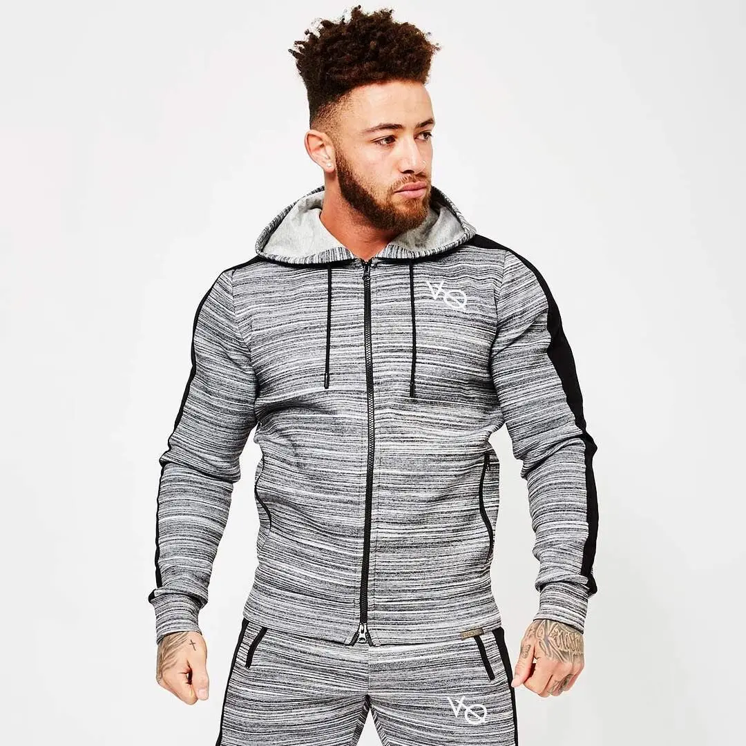 

New Men Hoodies Sweatershirt Men Running Jacket Autumn Zipper Solid Cardigan Coat Sport Fitness Causal Male Hip Jacket Plus Size