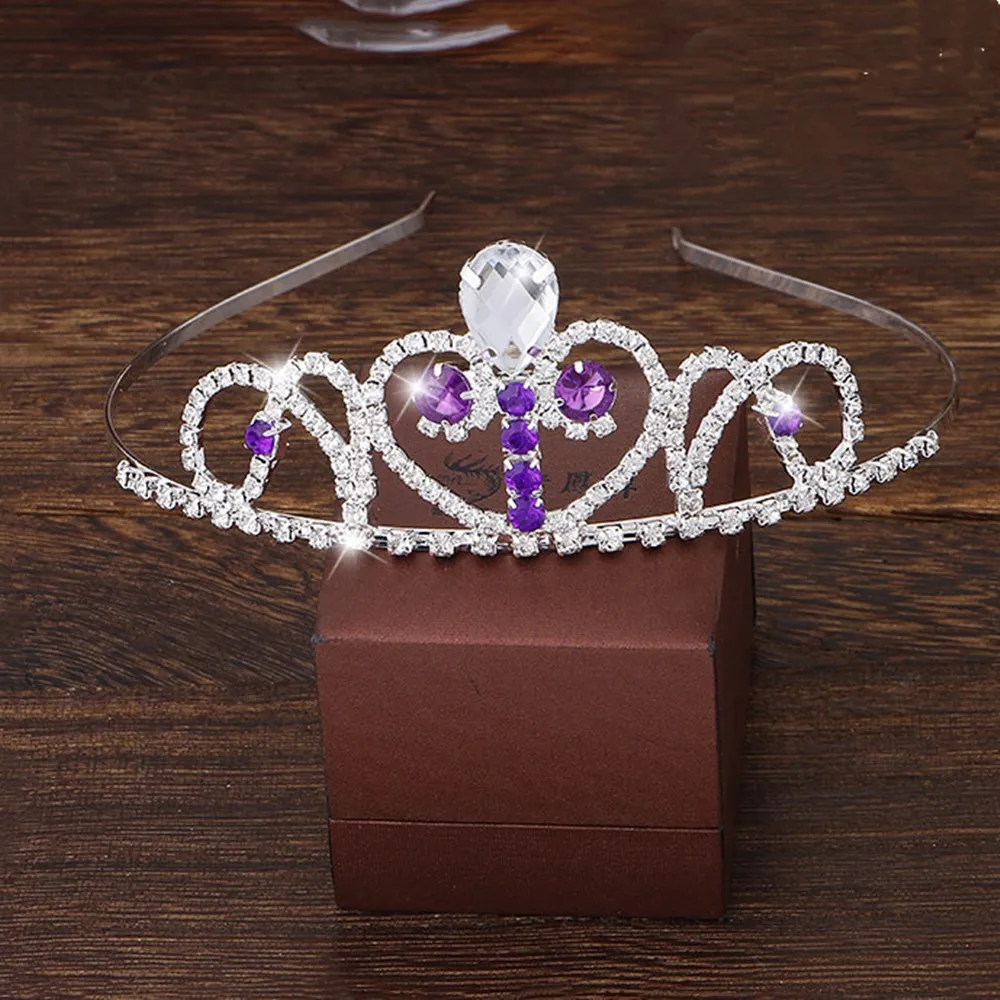 1 шт. для женщин корона принцессы ободок с украшением в виде кристаллов Стразы