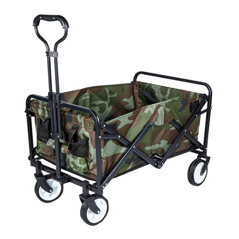 

Outdoor Camping HIking Folding Portable Storage Picnic Ins Trolley Pocket Multi Tools Adjustable Pull-Cart Shopping Cart Luggage