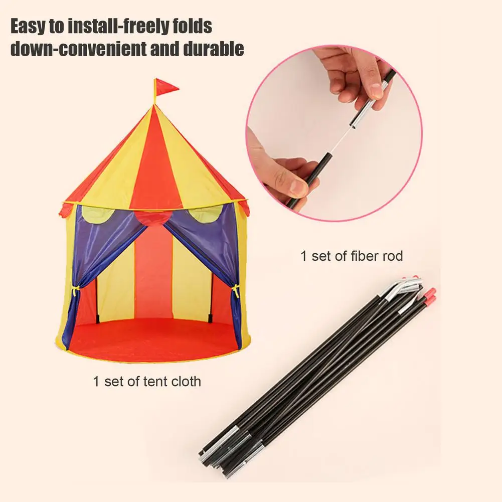 

1.35M Portable Children's Tent Kids Play Tent Indoor Playhouse Yurt Easy Setup Tent For Children Room Decoration Kids Gifts