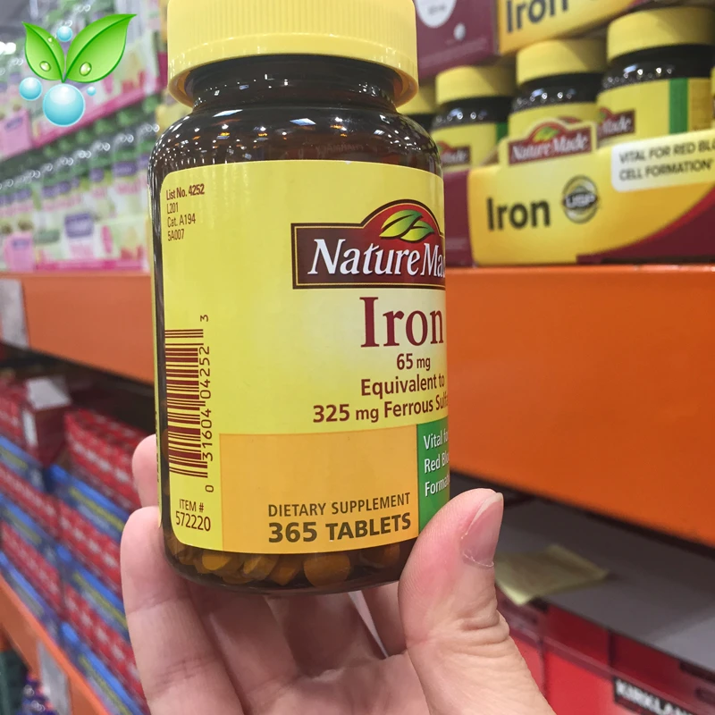 

U.S. Nature Made Iron Iron Supplements 65mg*365 Tablets
