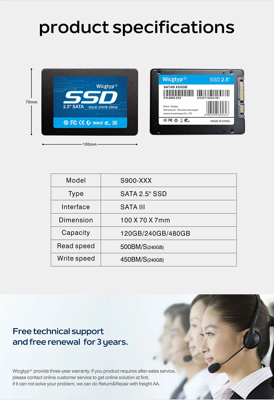 Wicgtyp 2,5 дюймов SATA II SATA 2 SSD 8 ГБ 16 ГБ 32 ГБ твердотельный диск 2," ssd флэш-жесткий диск для ноутбука компьютера ноутбука