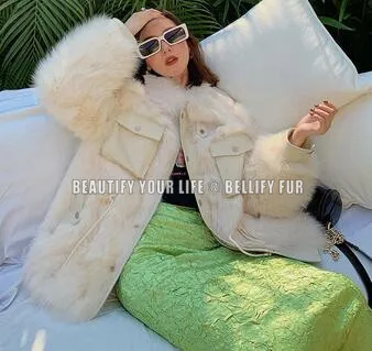 Высокая мода уличная Новая женская верхняя одежда из натурального меха лисы |