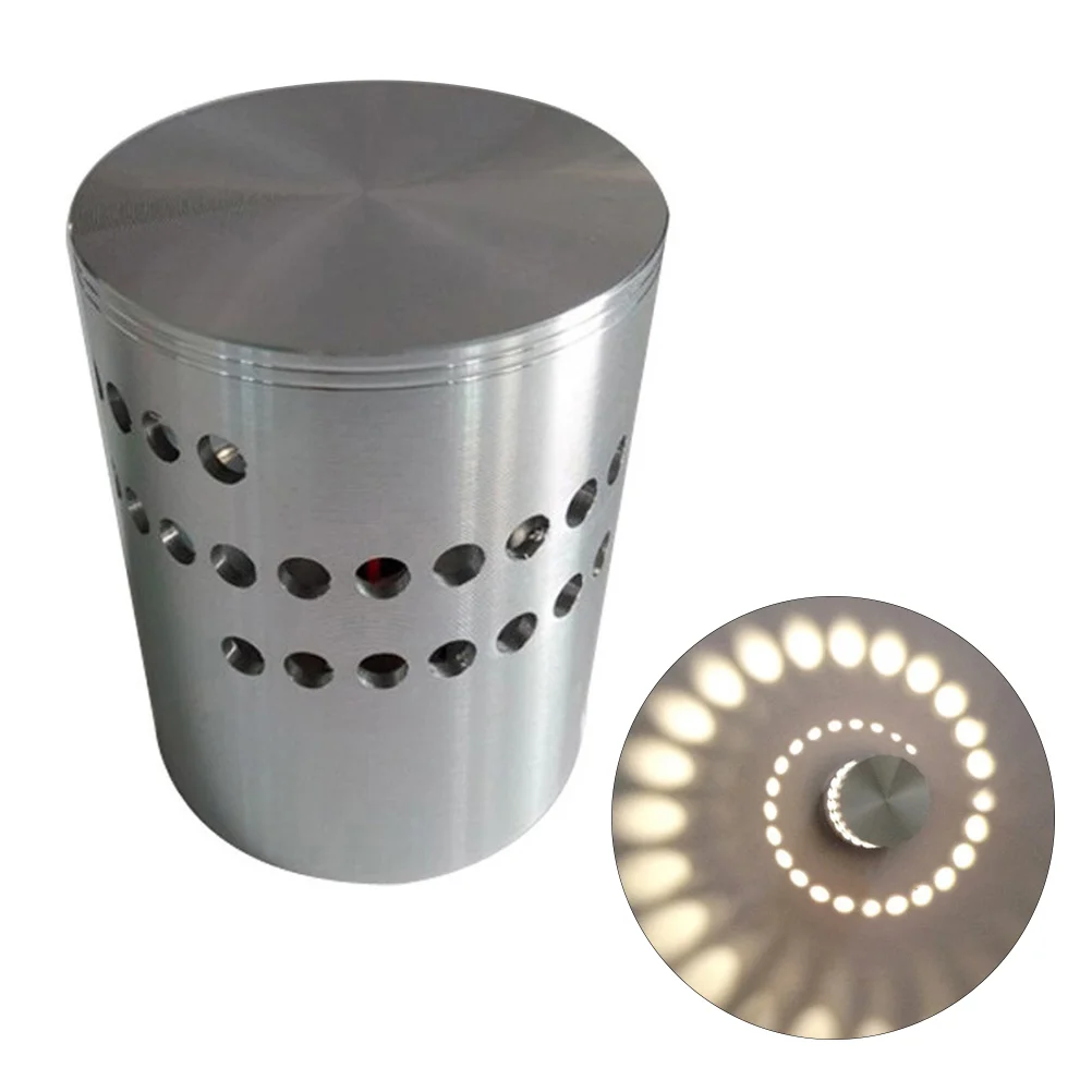 

3W Modern Spiral LED Wall Sconce Ceiling Down Light Disco Bar KTV Lamp (Warm White Light)