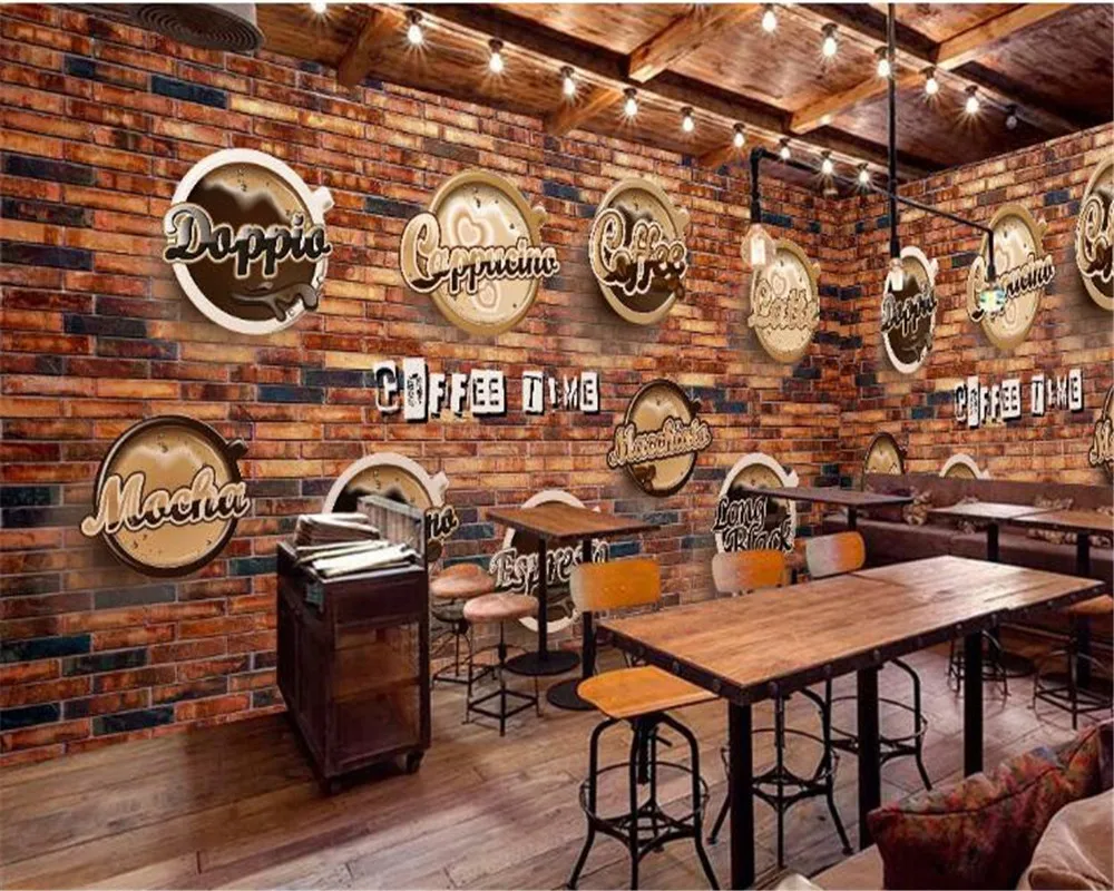 Beibehang на заказ ручная роспись кофе фон стены гостиной ТВ рисунки фото обои