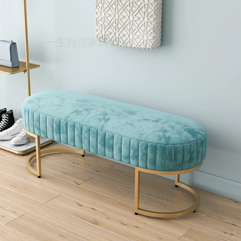 Мягкая бархатная подставка для ног дамские табуреты прихожей табурет обуви