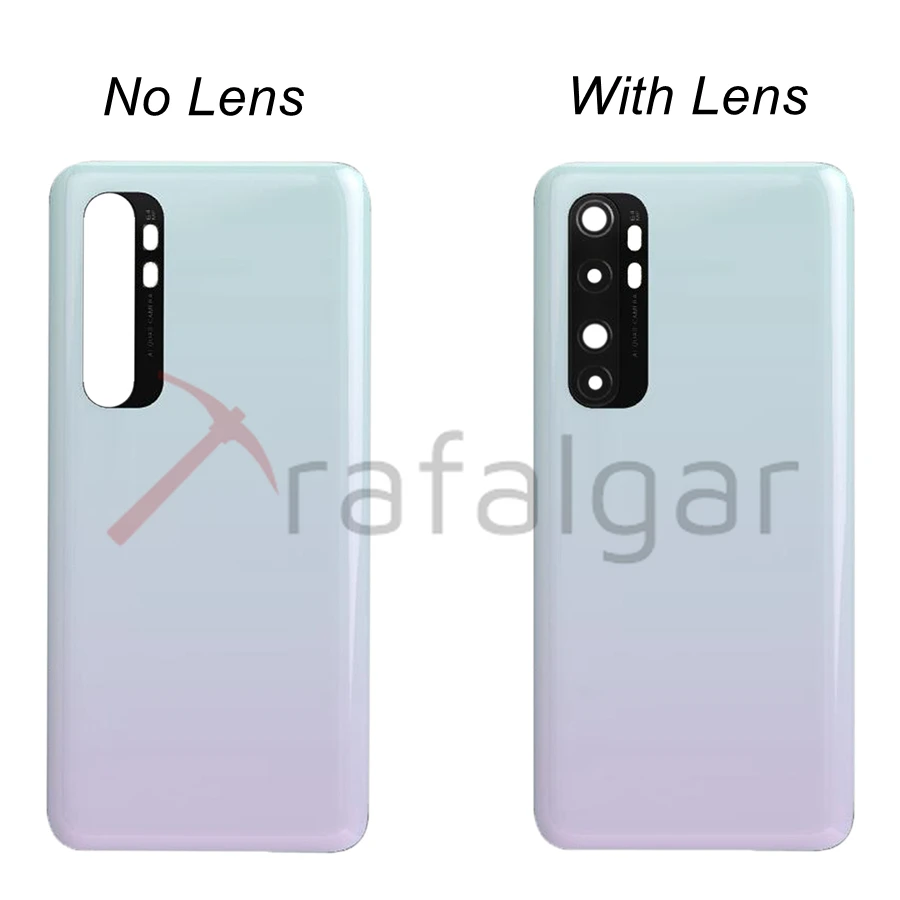 NEW Back Glass Cover For 6.47&quot Xiaomi Mi Note 10 Lite Battery Panel Rear Door Housing Case Note10 Replace | Мобильные телефоны