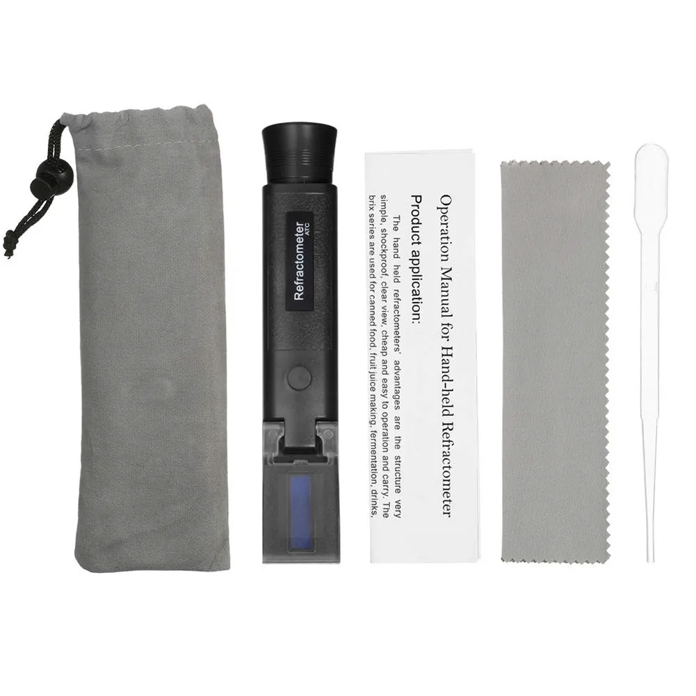 Портативный рефрактометр ручной тестер процентов спиртных напитков с