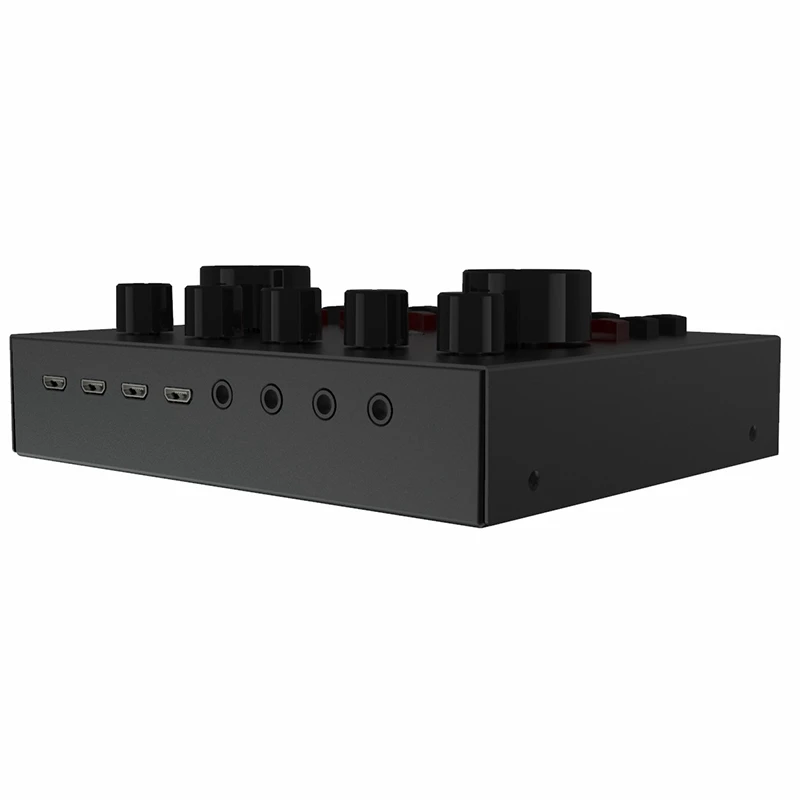 Внешняя звуковая карта USB для гарнитуры микрофона живого вещания