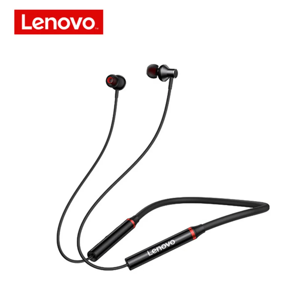 

Lenovo Wireless Earphone HE05X Blutetooth 5.0 Sports Headphone IPX5 Waterproof Earplugs HIFI Sound Magnetic Neckband Headset