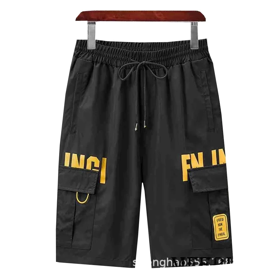 

summer men beach board shorts pockets letter plus size 7XL 8XL 9XL cool out door sports shorts