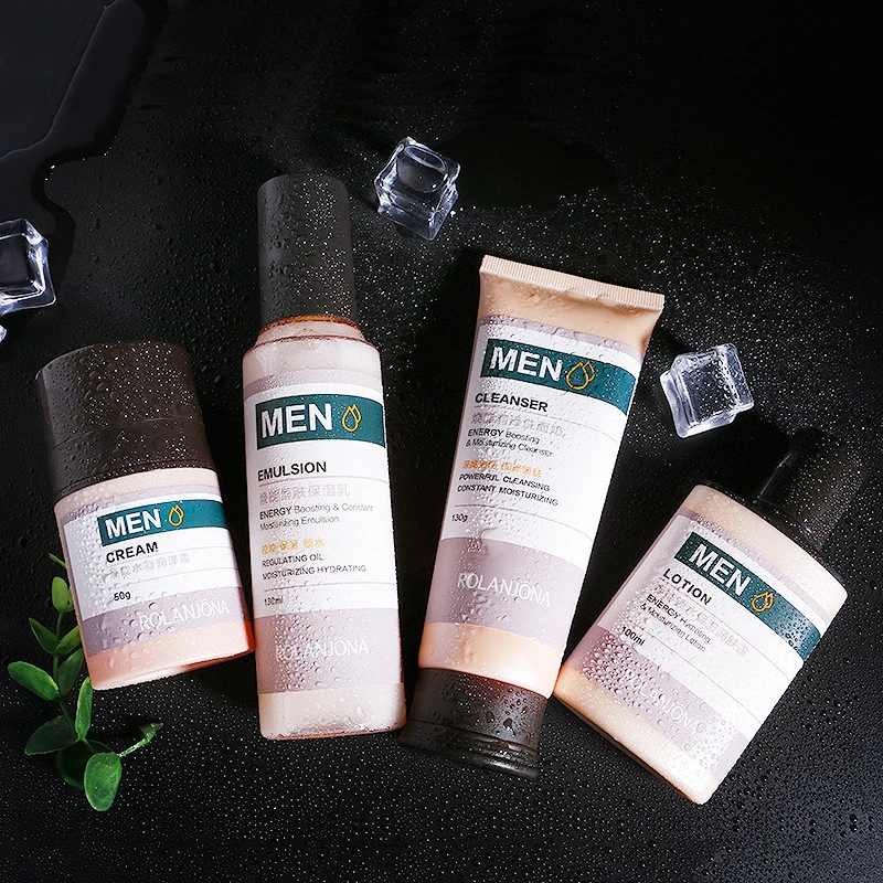 

Skin Care Set Small Brown Bottle Face Toner Essence Eye Cream Lotion Anti-Aging Centella Serum Facial Cleanser Cosmetics Kit