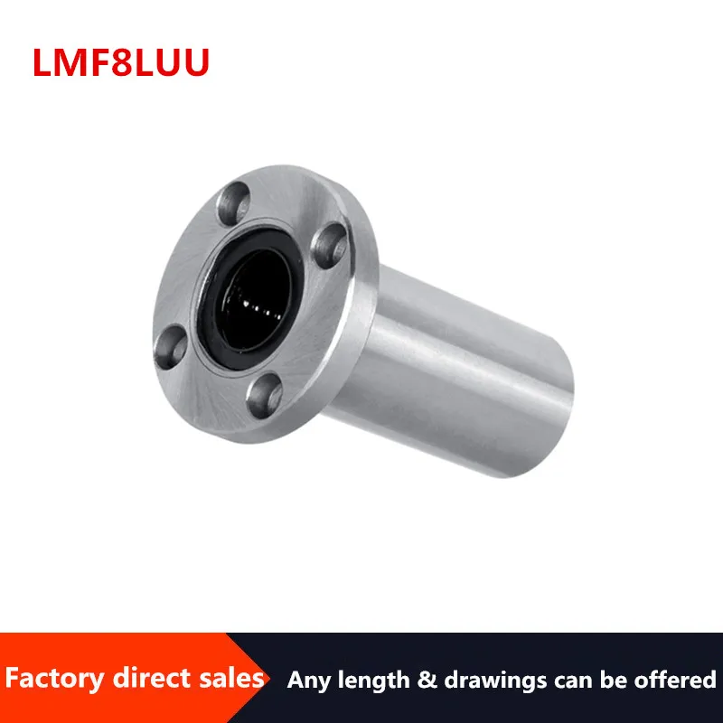 

Длинный круглый фланцевый линейный подшипник LMF8LUU для 3D-принтера с ЧПУ, 1 шт.