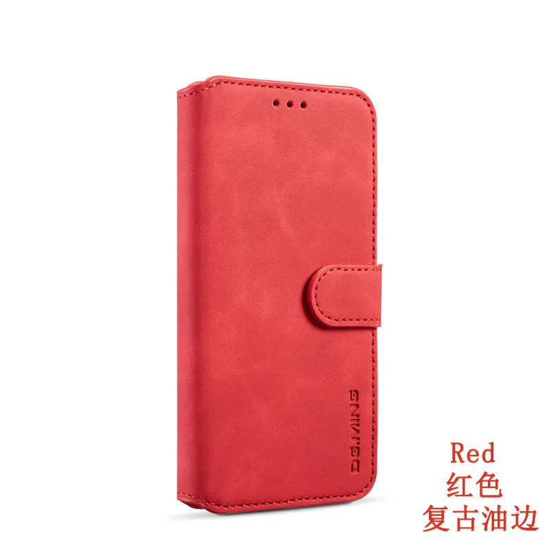 Red Чехол-книжка с подставкой для samsung Galaxy A50 A30s Роскошный чехол-кошелек из искусственной кожи SM-A505FM/DS SM-A505FN/DS SM-A307FN/DS - Цвет: Red