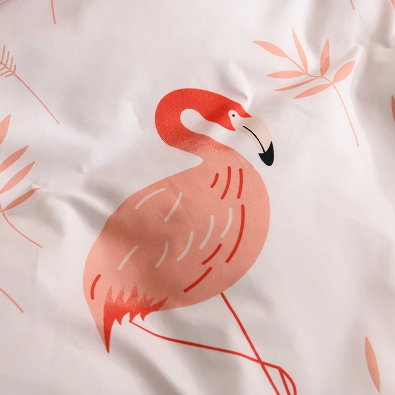 Милый мультяшный Единорог и фламинго постельные принадлежности