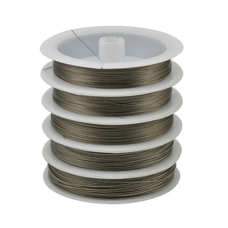 

0.3/0.38/0.45/0.5/0.6mm Soft Useful Sturdy Stainless Steel Wire Never Fade Wire Cord Line Handmade DIY for Jewelry Making