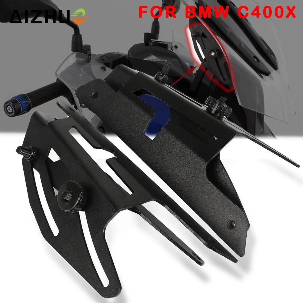 

C400 X Motorcycle Windscreen Bracket Adjustable Deflector FOR BMW C400X C 400 X Front Wind Screen Windshield Stand Accessories