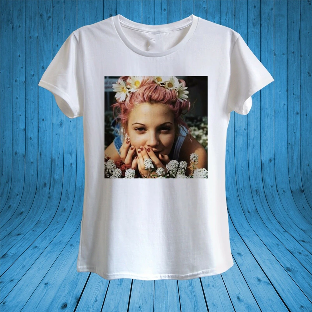 Drew Barrymore футболка с изображением актрисы Дейзи кинозвезды 100% хлопок унисекс