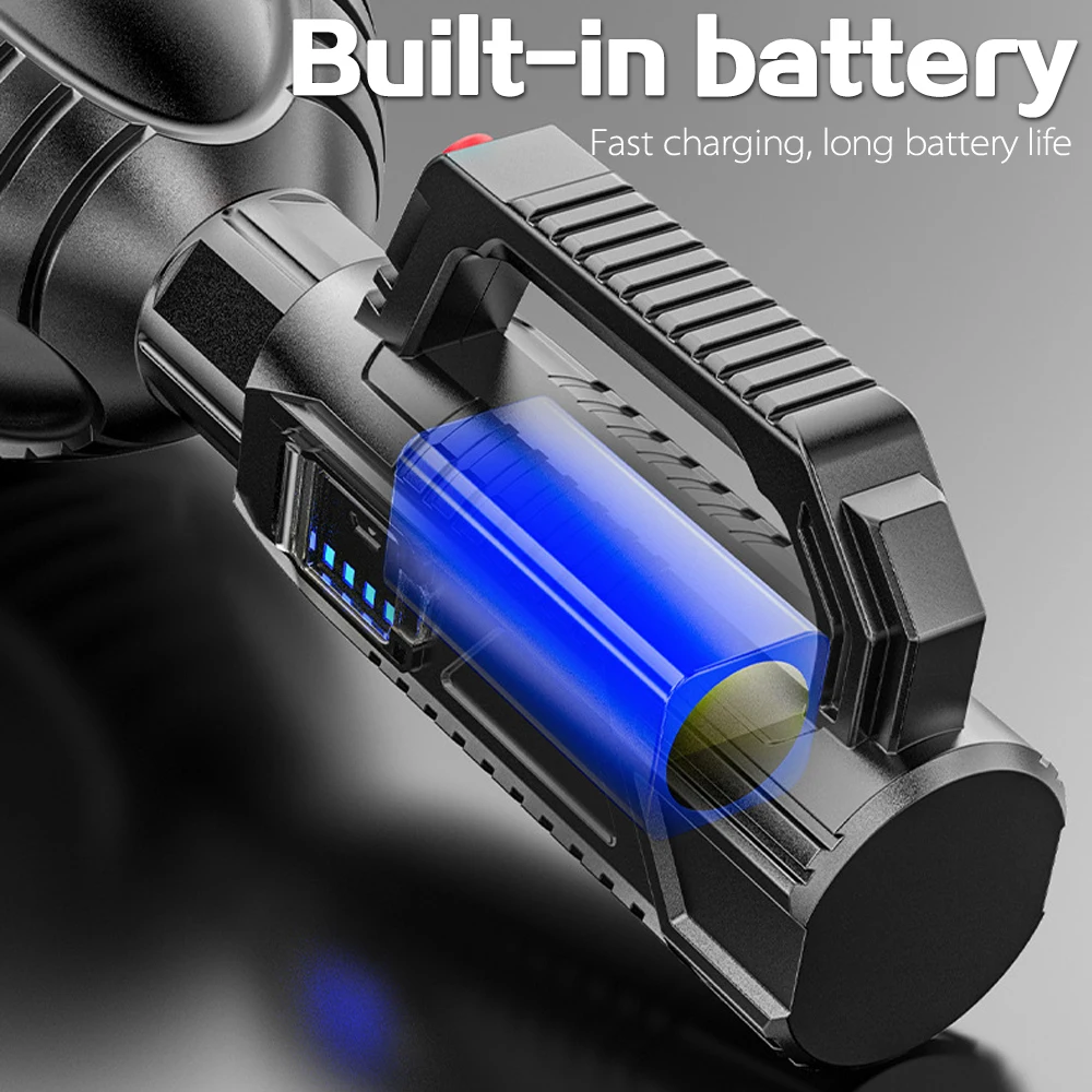 Ручной поисковый светильник светодиодный уличный фонарь переносной для