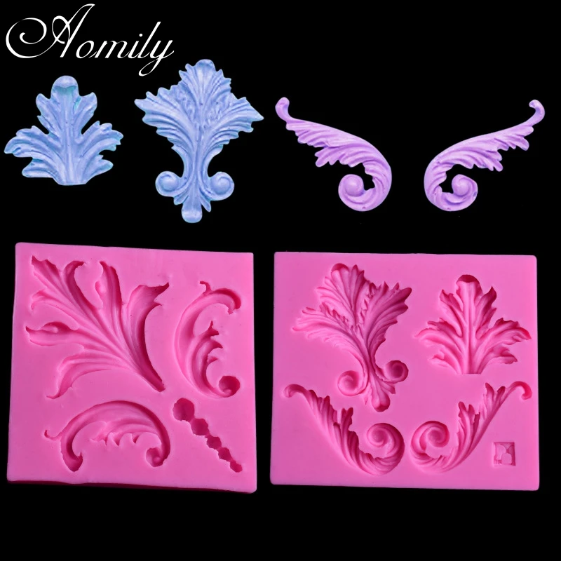 Силиконовая форма Aomily с рельефным рисунком в стиле ретро для шоколада украшения